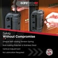 thumbnail image 4 of TopKlik Self Closing Gate Hinges | Self-Aligning Heavy Duty Spring Hinges | Pool Safety Hinges | Any Square Post, Aluminum Gates | Black, 4 of 7