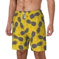 thumbnail image 2 of Balery Summer Pineapple Mens Swim Trunks Swim Shorts for Men Quick Dry Inseam Beach Shorts with Compression Liner Pocket-XX-Large, 2 of 9