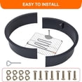 thumbnail image 6 of EastVita 32-Inch Square Wood Burning Fire Pit, 7.8-Inch Deep Outdoor Fire Pit Bowl, 6 of 6