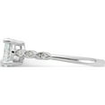 thumbnail image 3 of Sterling Silver Rhodium-Plated Fancy Cz Engagement Ringsize 7 (Width 1.6) - Jbsp, 3 of 5