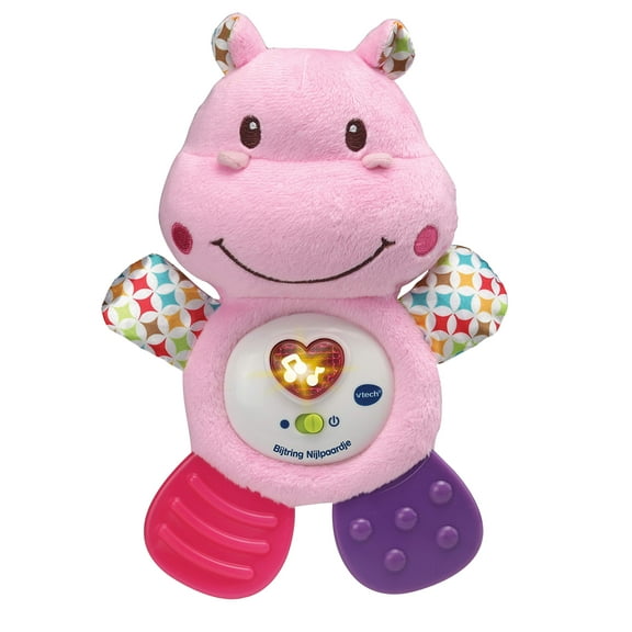 VTech Anneau de Dentition Hippopotame Rose 20 cm
