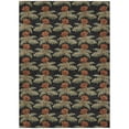 thumbnail image 2 of Addison Rugs Chantille Indoor/Outdoor Transitional Floral Black Machine Washable Rectangle Rug, 10' x 14', 2 of 8
