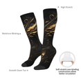 thumbnail image 4 of Xecao Black And Gold Fire Dragon Pattern Adult Stockings with Color-Block Design and 3D Print, Breathable Comfortable Hosiery for Daily Wear and Sports, 4 of 6