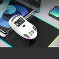 thumbnail image 3 of Computer Mouse, Professional Dual Mode  Gaming Mouse Rechargeable  for Laptop White,Black, 3 of 7