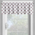thumbnail image 2 of Ambesonne Compass Window Valance, Diamond Windrose Leaf, 42" x 18", Dark Blue Dark Coral, 2 of 5