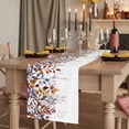 thumbnail image 2 of Table Runners 60 Inches Long Dress Scarves, Brown Eucalyptus Leaves Farmhouse Kitchen/Dining Table Runner, Small Coffee Tablerunners, Summer Botanical Watercolor Leaf 13x60 Inch, 2 of 9