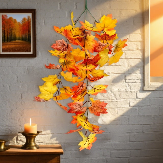 Hoja De Ratn Decorativa Para Accin De Gracias, Hoja Artificial Colgante, Artesana De Ratn, Decoracin Para El Hogar (halloween, Navidad), Chimenea Interior, Decoracin Para Fiestas De, UKHBMC