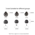thumbnail image 7 of 6pcs Earbuds Silicone Ear Tips for WF-1000XM6 Eartips Earphone Earcup Sleeve S/M/L In Ear Buds Replacement, 7 of 7