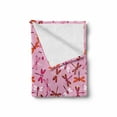 thumbnail image 2 of Insect Soft Flannel Fleece Blanket, Natural Theme Colorful Dragonflies Pattern Flying Insects Repetition, Cozy Plush for Indoor and Outdoor Use, 50" x 70", Baby Pink Orange Hot Pink, by Ambesonne, 2 of 6