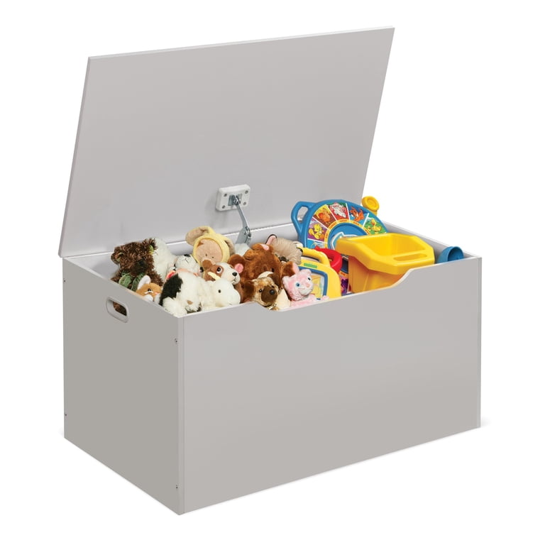 Badger Basket Child's Wooden Toy Chest Bench, White photo 8