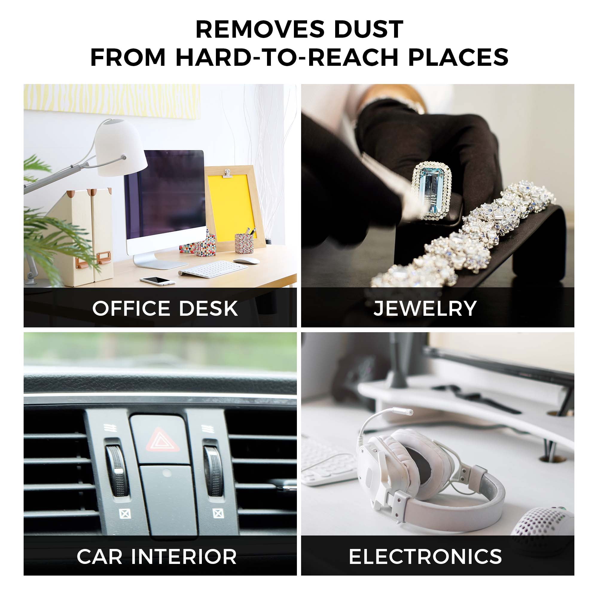 Compressed Air Duster Cleaner for Computer, iDuster Compressed Air Cans for Laptop Computer Jewelry Camera, 6 cans
