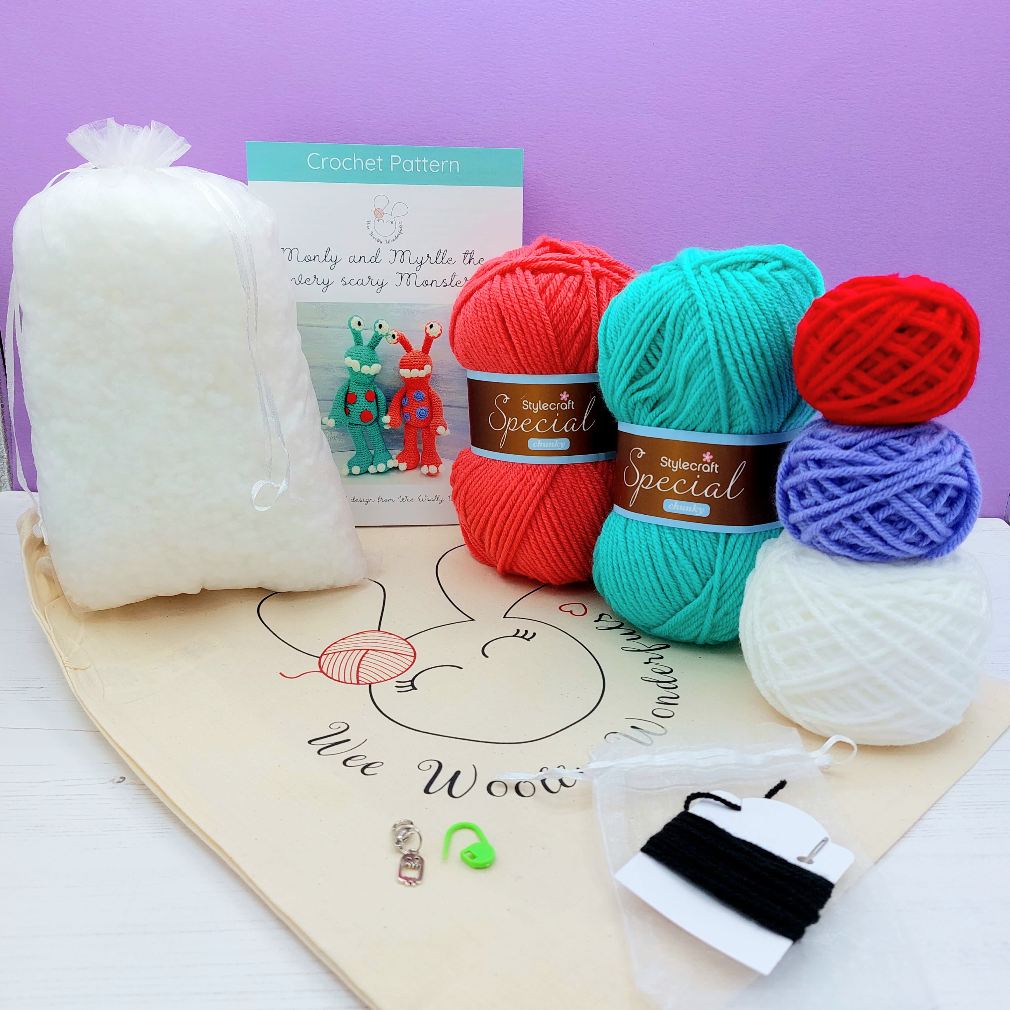 Crochet Kit - Monty & Myrtle the Monsters