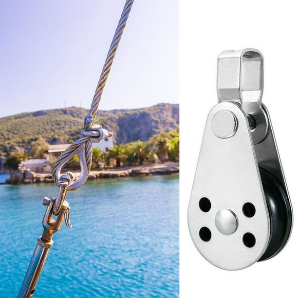 QualitChoice Boats Rope Runner Firm Small Pulley Convenient Removable Boat  Accessories Hanging Lifting Household Marine Hardware 