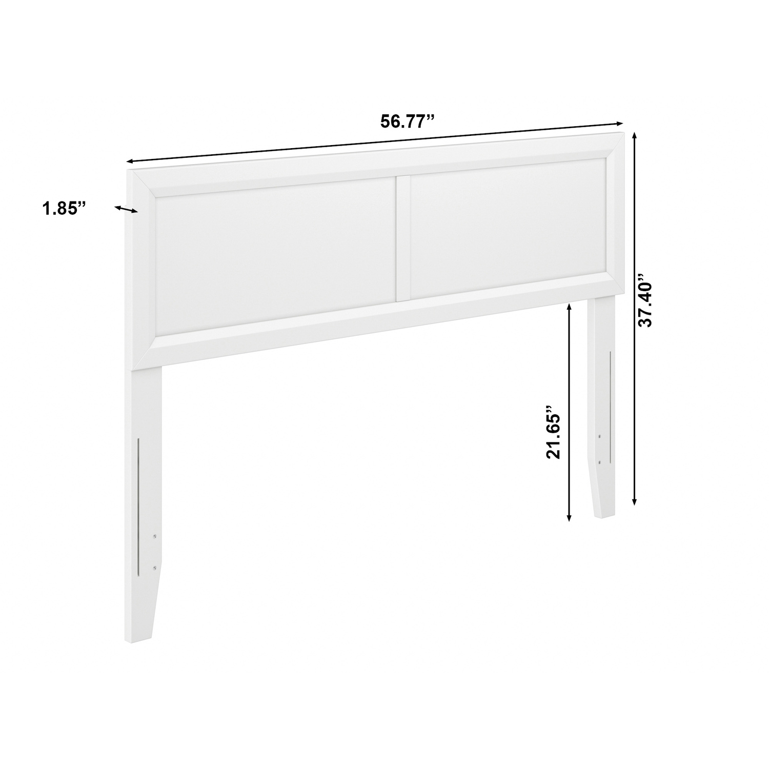 AFI, Sophia Full Solid Wood Headboard, White