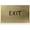 Brushed Gold, variant on 6"X4" Exit Sign - Tactile Graphics Grade 2 Braille Text | Modern Utility Wall Mount ADA Compliant Plastic Signs For Schools, Offices, Businesses, Apartments & Restaurants