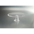 thumbnail image 2 of CC Home Furnishings 12.5" Clear Round Hand Blown Beaded Cake Stand, 2 of 2