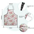 thumbnail image 7 of Pioneer Flower Floral Print Pattern Kids Aprons for Girls and Boys,Adjustable Neck Strap Toddler Aprons for Kids Cooking Baking, 7 of 7