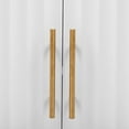 thumbnail image 2 of EUROCO 48" Longer Free Standing Buffet Cabinet ,Modern Sideboard Cabinet with Pine Wood legs,3 Doors and Shelves，Metal Handle for Living Room Study Entrance Corridors ,White, 2 of 8
