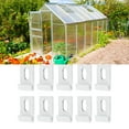 thumbnail image 4 of Greenhouse Base Fixture Set, Greenhouse Base Hook White Secure Connection Snap On  for Sunshade Net, 4 of 7