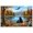 Unframe-style, variant on Rustic Nature Wall Art Bear Mountain Lake Eagle Camping Cabin Decor Poster