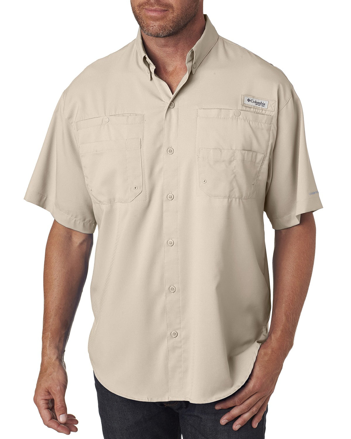Columbia - 7266 Men's Tamiami II Short-Sleeve Shirt - Fossil - 2XL ...