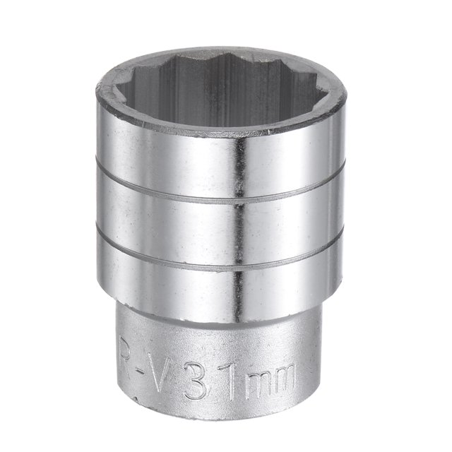 Unique Bargains 31mm 12 Point Shallow Socket 3/4' Drive Standard Metric Chromium Vanadium Steel