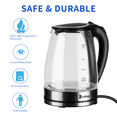 thumbnail image 5 of Tcbosik Glass Electric Tea Kettle, 1.8L Water Boiler & Heater, BPA Free, Auto-Shutoff & Boil-Dry Protection, Black, 5 of 10