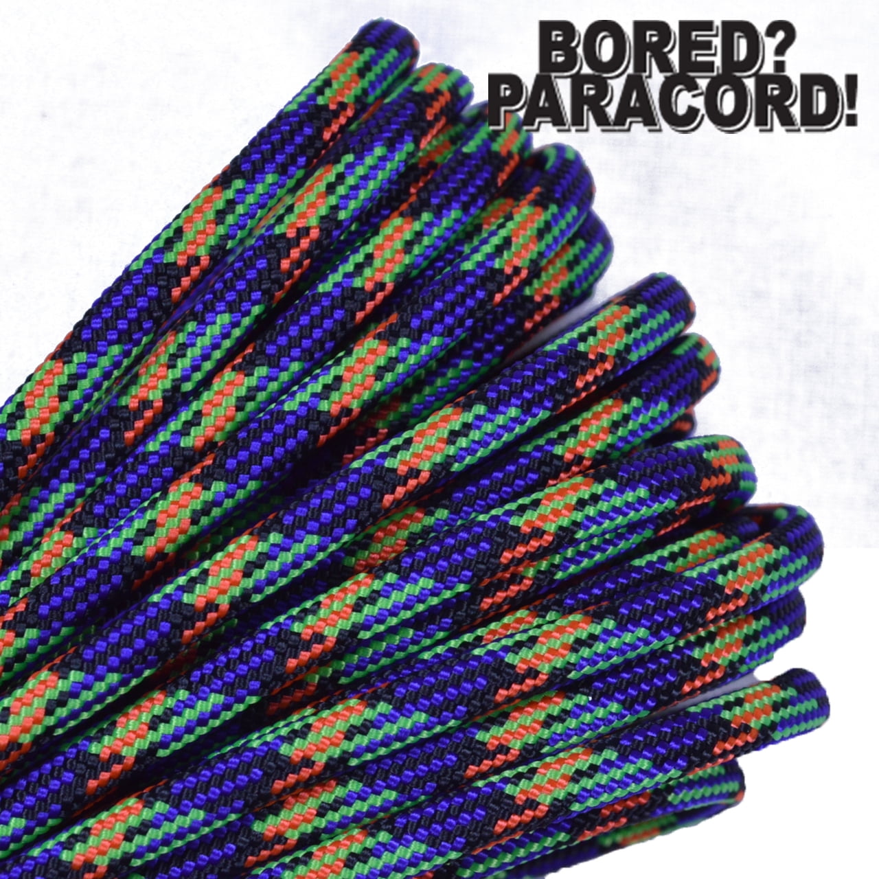 Bored Paracord Brand 550 lb Type III Paracord - Think Pink 100 Feet 