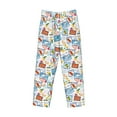 thumbnail image 4 of Goofa Summer Stamp Printed Soft Pajama Pants for Men, Wide Leg Comfy Casual Lounge Yoga Pants-Small, 4 of 9