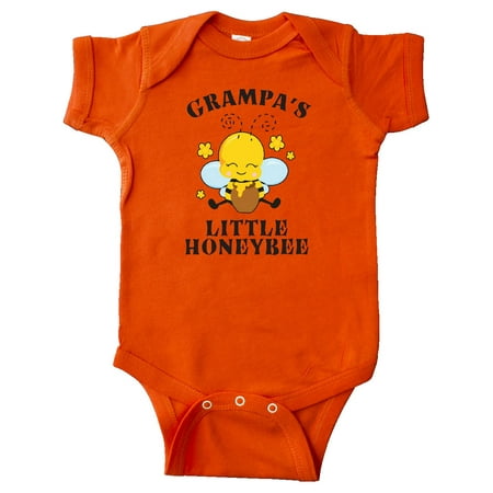 

Inktastic Cute Bee Grampa s Little Honeybee with Stars Gift Baby Boy or Baby Girl Bodysuit