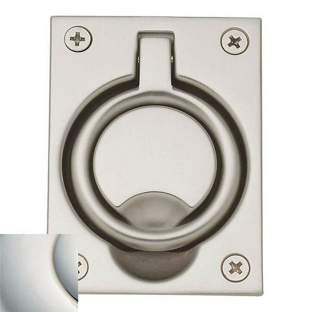 Baldwin 0395031 Flush Ring Pull, Unlacquered Bright Brass