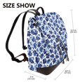 thumbnail image 2 of Yiaed Blue Roses Print Laptop Backpack for Women Slim Computer Bag Work Travel College Backpack Purse Fits 14 Inch Notebook, 2 of 4
