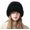 Black, variant on Women Faux Rabbit Fur Knitted Beanie Hat Fleece Lined Bucket Hat Cover Ear Furry Winter Warm Skullies Ski Snow Cap