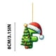 thumbnail image 4 of Árbol de Navidad Acrílico 2D con 26 Letras, Colgante Decorativo para Fiestas Navideñas Familiares., 4 of 4