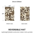 thumbnail image 4 of VUNATE Outdoor Rug Carpet 5'x8' Waterproof Reversible Patio Rug Portable Indoor Outdoor Rug Plastic Straw Rug for Beach RV Camping Garden Picnic Deck Backyard Tropical Porch Decor Brown, 4 of 8