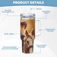 thumbnail image 5 of Cauagu Western Cowboy Guinea Pig Print Stainless Steel Vacuum Insulated Tumbler,40oz Water Bottle with Handle & Flip Straw Reusable Travel Coffee Mug for Women & Men, 5 of 8
