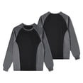 thumbnail image 5 of QSXADF Long Sleeve Workout Shirts for Men Athletic Tees Color Blocking Long Sleeve Crew Neck T Shirt For Basketball Training Running Fitness Men's Fall Winter Tops, 5 of 6