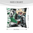 thumbnail image 6 of My Hero Academia Throw Pillow Covers, Anime Pillow Cases, Cushion Covers 18 X 18 Inch Square Pillow Protectors For Sofa Couch Bedroom Car Chair Home Decor, 6 of 9