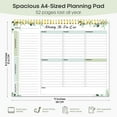 thumbnail image 2 of ZJQYDS Weekly To Do List Notepad with 52 Undated Sheets（8.5"×11"）- Weekly Desk Planner for Women & Man, Work and Home - Serene Green, 2 of 13