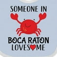 thumbnail image 4 of Inktastic Someone in Boca Raton Loves Me Boys or Girls Baby Bib, 4 of 4