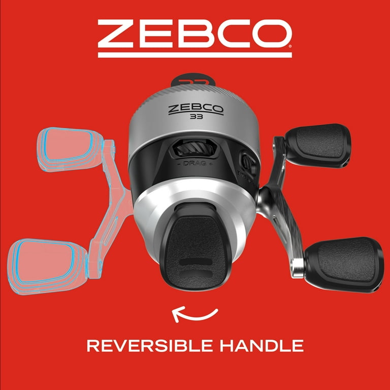 Zebco 33 Spincast Reel and Fishing Rod Combo, 6-Foot 2-Piece