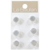Le Bouton White 3/8" Shank Buttons, 6 Pieces