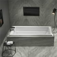 thumbnail image 4 of Malibu Home Cloudbreak Rectangle Soaking Bathtub 66"x 36"x 22" in White, 4 of 5