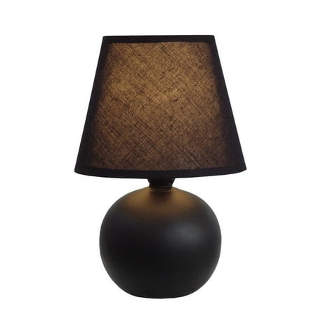 Simple Designs Mini Ceramic Globe Table Lamp