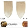 thumbnail image 5 of MY-LADY 10''-24'' 5 Clips in Human Hair Extensions Thick Real Natural Hair Pieces 100% Full Head Remy Hair 16inch #60 Platinum Blonde（Thin）, 5 of 8