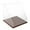 Hardwood Base, variant on Plymor Clear Acrylic Slant Front Display Case with Hardwood Base (Mirror Back), 12" x12" x12"