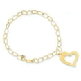 thumbnail image 1 of 14k Yellow Gold Dangle Heart Bracelet Charm Love, 1 of 6