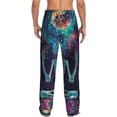thumbnail image 7 of Salouo Space Skeleton Meditation Print Pajama Pants for Men, Lounge Pants Elastic Waistband Casual Men's sleepwear Loungewear Sleep Pajama Pant -XX-Large, 7 of 7