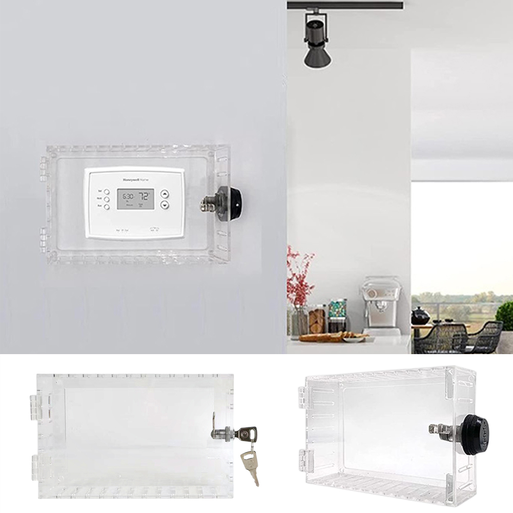 Zruodwans Large Universal Thermostat Lock Box with Combination Lock