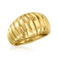 thumbnail image 4 of Ross-Simons Italian 18kt Yellow Gold Electroform Ribbed Dome Ring, Women's, Adult, 4 of 8